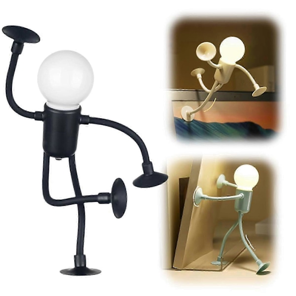 Formbar Morsom Sportsmann Nattlampe, DIY Form Nattlamper, God Gave [DB] black