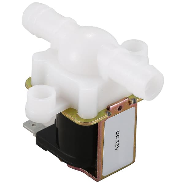 3/8 tommer 12vdc slangebarb elektrisk magnetventil plast krop 12-volt Dc til automatiske vandhaner drikke [dB}