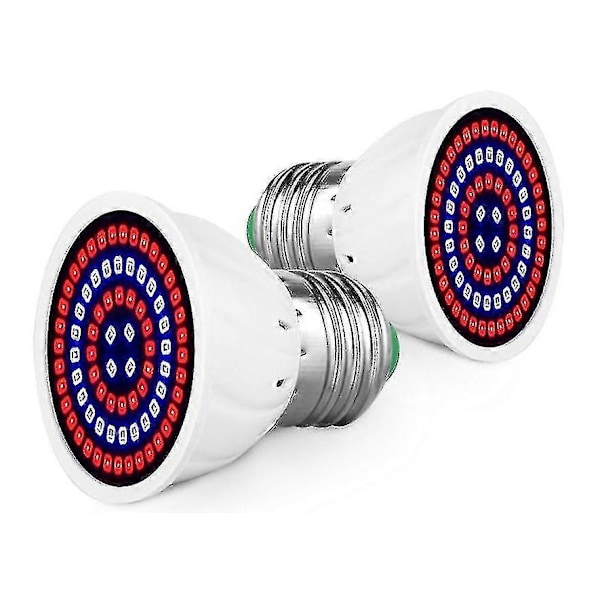3kpl Led Kasvivalo Sisäkasveille - Täyden Spektrin Lamppu Puutarhan Koristelu [DB] E27