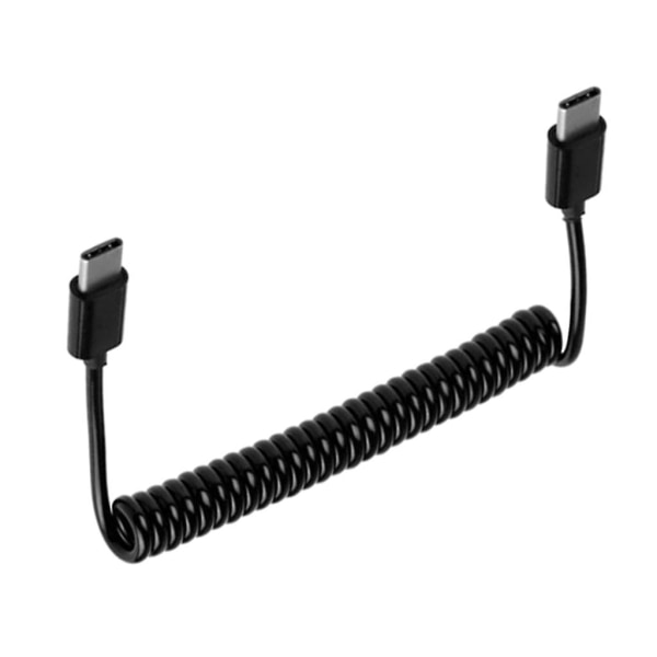 Fjærkabel Usb 3.1 Type C til Type C Ladekabel Retraktbar Type C Datakabel [DB]