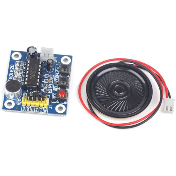 Isd1820 Stemmeoptager Optager Lyd Stemmeoptagelse Afspilningsmodul Med Mini Lyd Audio Højttalere