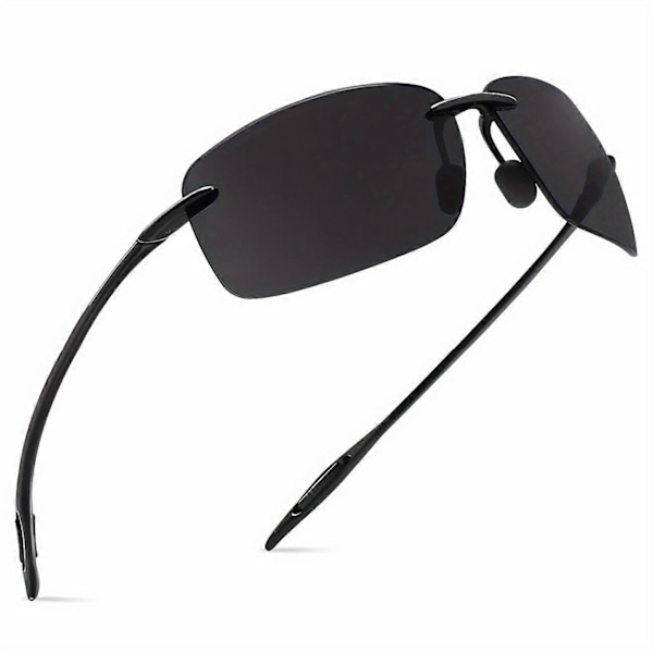 Nye modeller JULI Polariserte Briller: Perfekt for Sport, Fiske, Golf, Surfing & Kjøring - Unisex Tr90 Rammeløse Briller MJ8009 [DB] Red