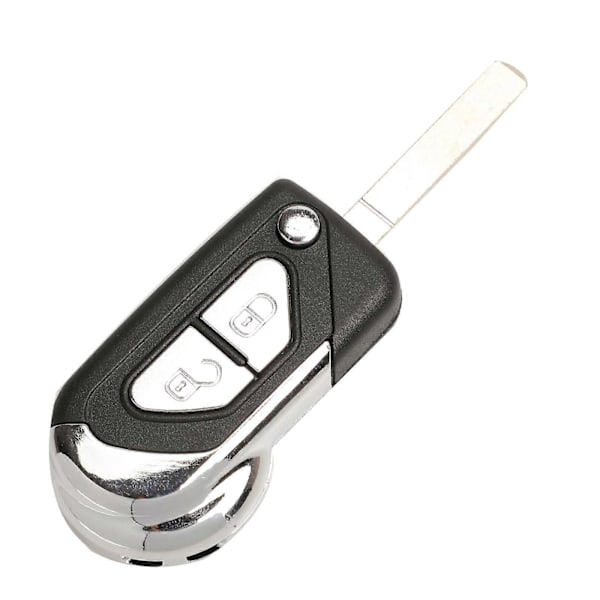 Bilnyckelskal för Citroen DS3 2/3 knappar med VA2 oslipat nyckelblad tomt ersättningsfjärrkontrollfodral [db] 3 Buttons