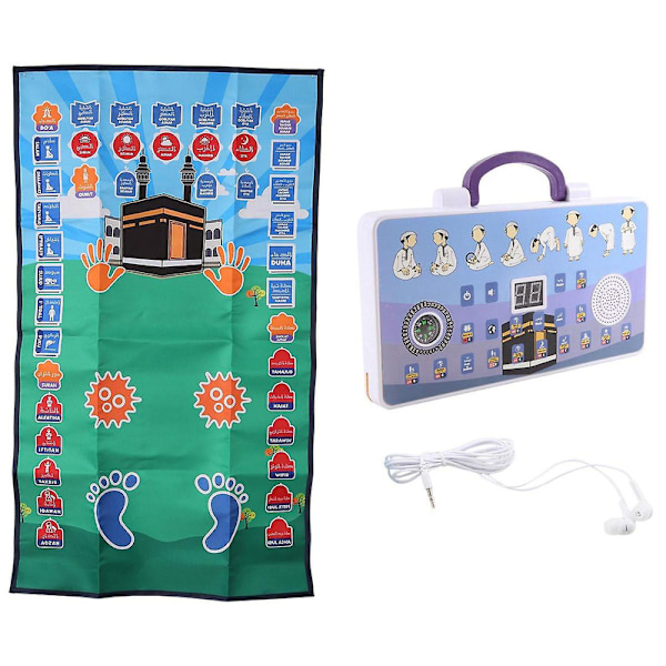 Moderne interaktive pedagogiske bønnetepper Barn Muslimske elektroniske maskiner Tilbedelse [DB] As Shown