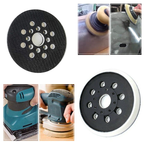5 tommer slibeplade med velcro 125 mm til Bosch GEX 125-1 AE, PEX 220 A, PEX 220 AE [DB]