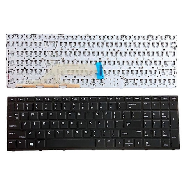 Laptop Tastatur bakgrunnsbelyst + Ramme For HP Probook 450 G5 455 G5 470 G5 Tastaturer [db] Basic
