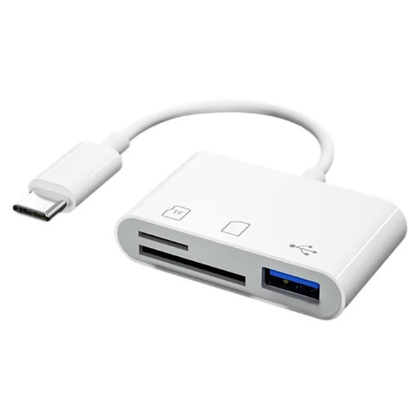 USB C SD-kortlæser TF SD-til USB C-adapter C til slot[DB]