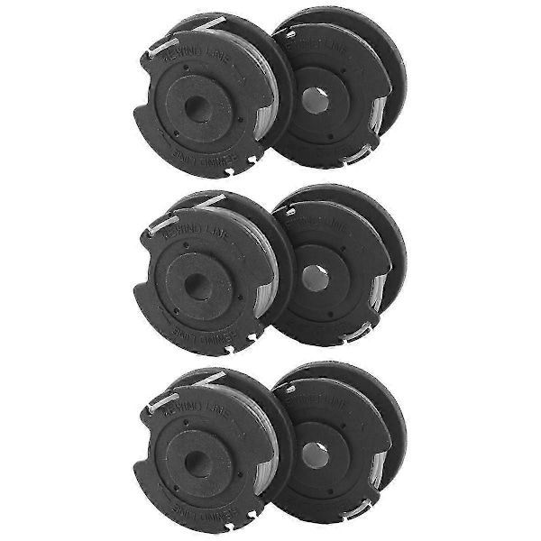 6-pak Trimmerspole og -line til Bosch EasyGrassCut 23, 26, 18 [DB]