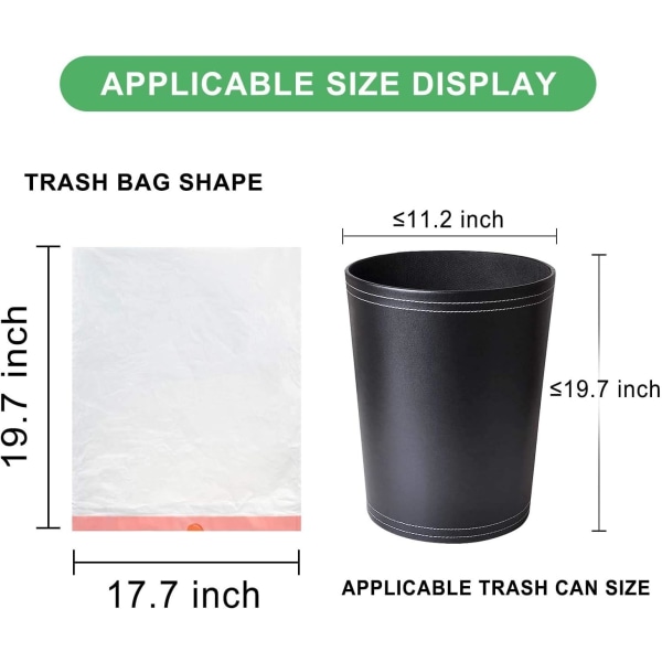 3 rullar med 15 liters avfallspåsar avfallsfodrade avfallspåsar med dragsko