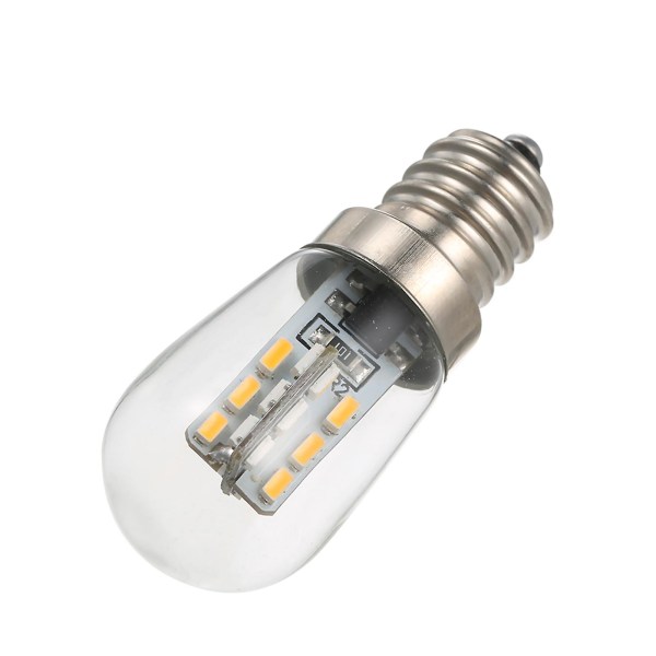 AC220V LED Mini Kylskåpslampa E12 Lampfot Hållare SMD3014 [DB] Warm white