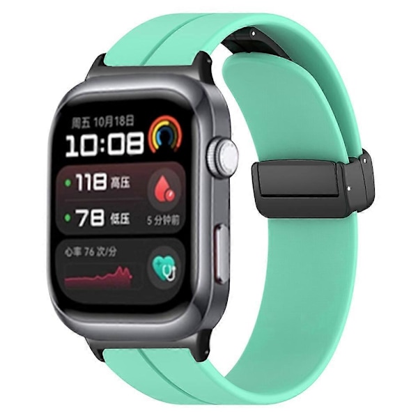 För Huawei Watch D2 Magnetiskt Vikspänne Silikon Klockarmband Ersättningsarmband [DB] Multicolor Style B