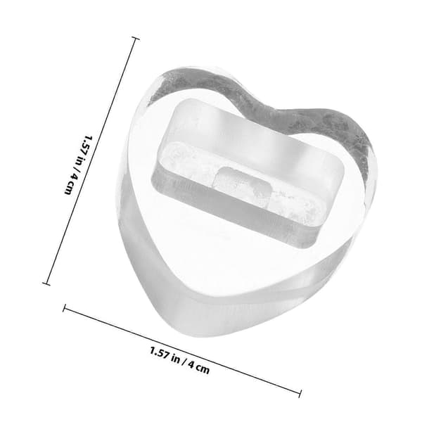 Kazoo Display Stand Akrylholder til Bordbrug med Hjerteformet Design