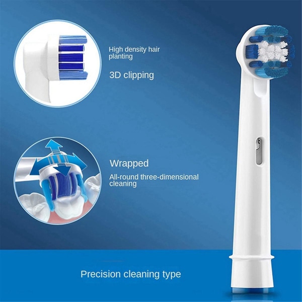 10 kpl Brecision Cleaning -hammasharjoja vaihtoharjaspäillä Precision Cleaning -malli
