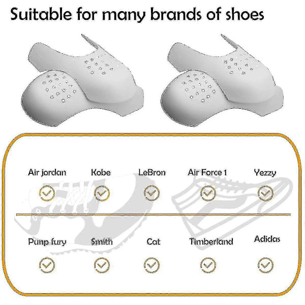 Air Force 1 anti-veck skydd - herr 7-12 tåskydd [DB] White L