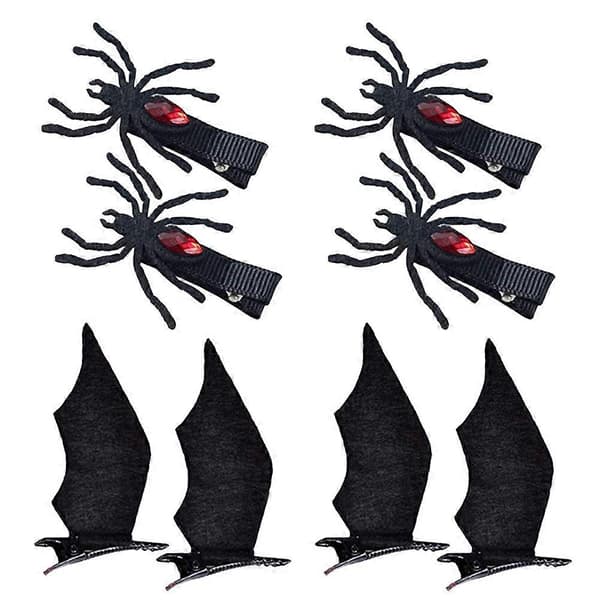 Halloween Hårspenner Små Hårspenner Barn Halloween Tilbehør 4Par[DB]