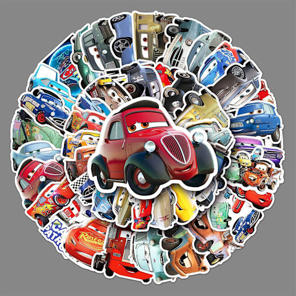 Db Disney Pixar -animaatioautojen tarrat autoon, kannettavaan tietokoneeseen, puhelimen kuoreen, jääkaappiin, leikekirjaan, vedenpitävä graffititarra, lelut, lasten lahjat