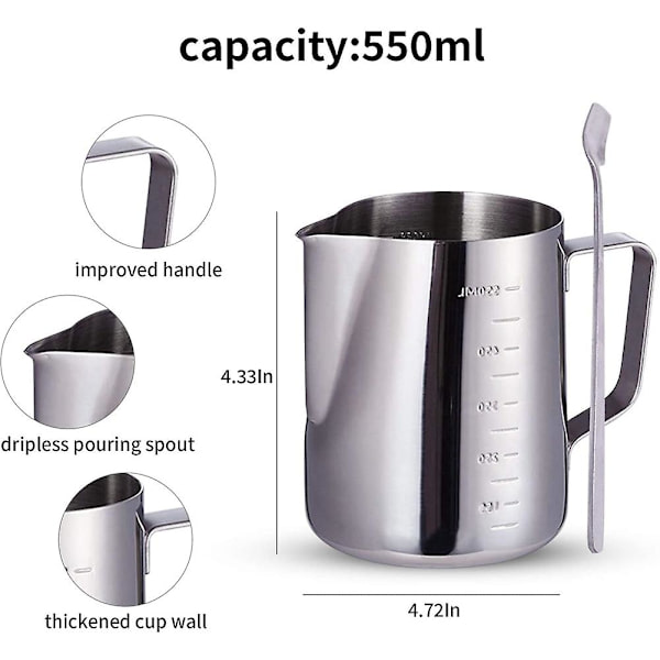 DIY-kynttilänvalmistustyökalut, kynttilänvalmistussarja aikuisille, kynttilänvalmistustarvikkeet, 550 ml:n vahapurkki, 5,9 tuumaa [DB] Silver