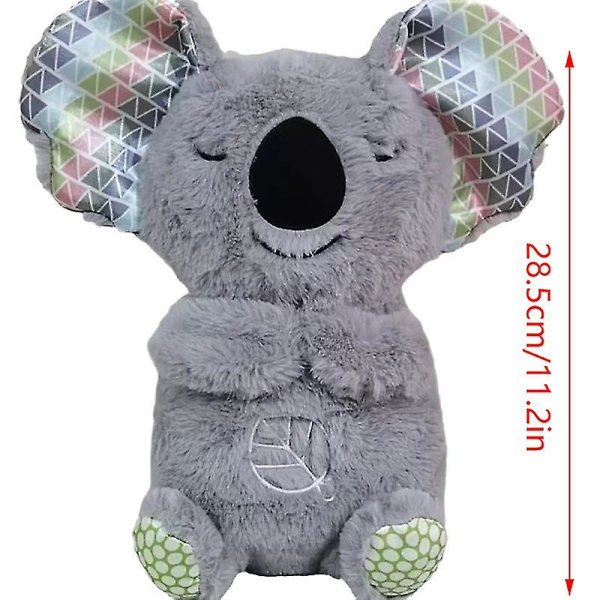 Hengittävä Koala-pehmolelu valolla ja äänellä vastasyntyneen baby lahja musiikin kanssa[PB] DB onesize