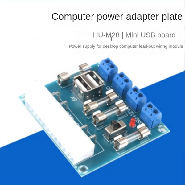 Xh-m229 Computer Powers Adapter Board 24pin Atx Desktop Outlet Module med Usb-grensesnitt Atx Powers