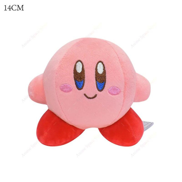 Ny ankomst grå stjerne Kirby plysjdukke leketøy tegneserie anime 14cm stjernehimmel Kirby myk utstoppet samling jenter barn bursdagsgaver [DB] Kirby