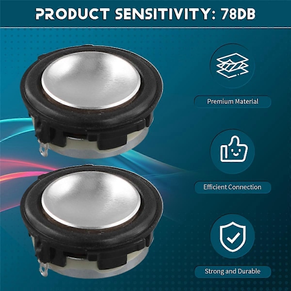 1.25 tum 31mm Full Range Mini Högtalare 4ohm 3W Neodymium Högtalare Portabelt Ljud Bluetooth Högtalare [DB] Black