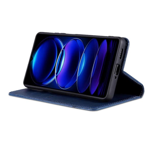 Magnetiskt Kalvtexturfodral För Honor X6b [DB] Dark blue
