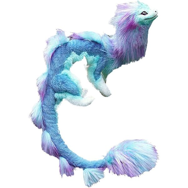 Qmmd Sisu Dragon Den Siste Dragen Plysj, Håndlaget Plysj 50cm DB Purple Dragon