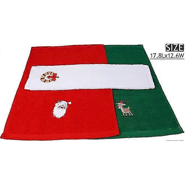 Julehåndkle Sett for Kjøkken, Julegave Sett med 3 Pakker [DB] Towel Set