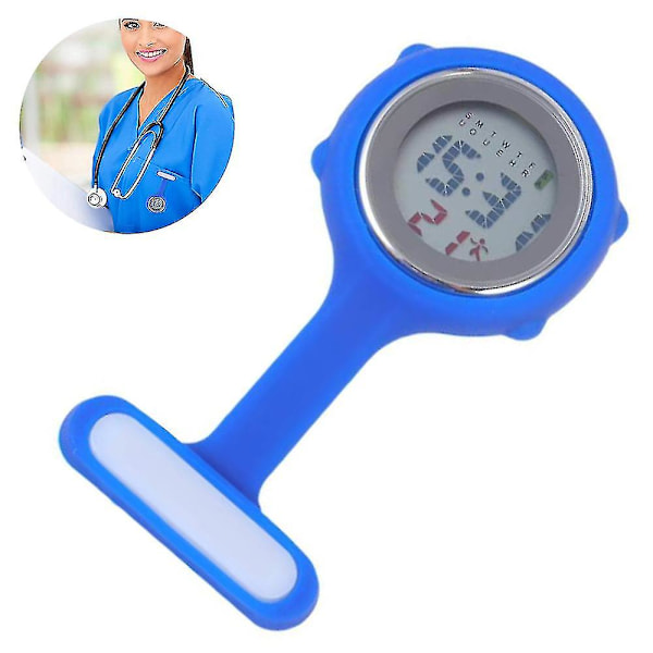 Electronic Multifunctional Nurse Watch Silicone Nurse Watch Luminous Alarm Chronograph Digital Chest Watchdb