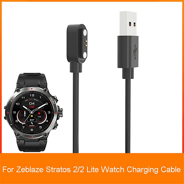 Magneettinen latauskaapeli Zeblaze Stratos 2/2 Lite -latauskaapeli Virtalähdesovitin [DB]