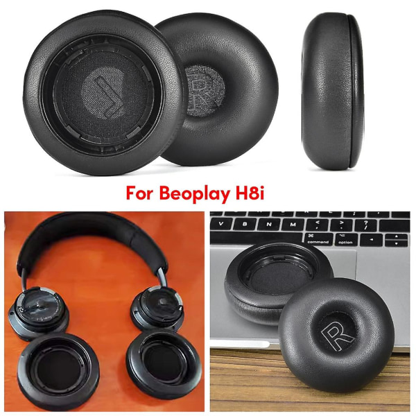 Øretelefoner av høy kvalitet Øreklokker for H8i-hodesett Øreputer Memory Foam Materiale Øreputer Ermer Praktisk å bruke