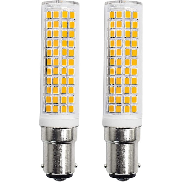 2023 B15d LED-lampor 8w motsvarande 90w 80w 75w varmvit B15-sockel 910lm 220v 230v 3000k (set om 2) Snabb [DB]