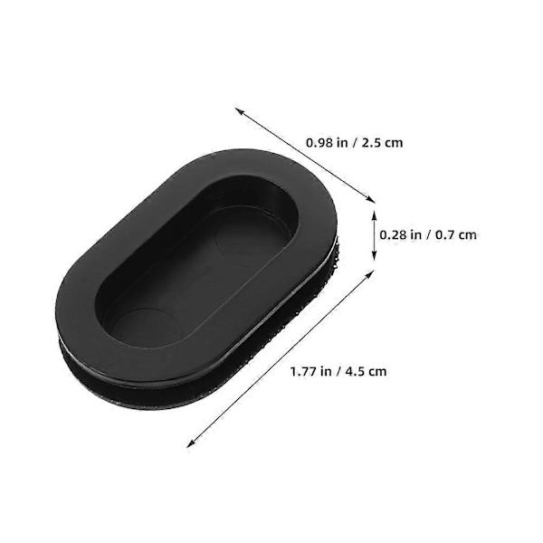 10 st Spargris Pluggar Silikon Spargris Botten Pluggar Spargris Plugglock {DB} Black 4.50X2.50X0.70CM