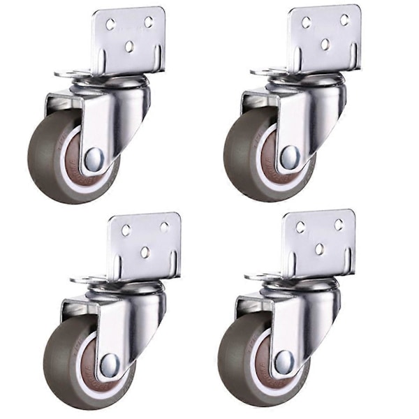 L-formad Platt Svänghjul Kullager L-Clip Sidomonterad Platt TPE Gummi [db] Universal 1 inch