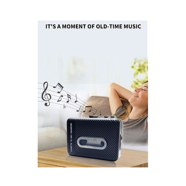 Kassettebånd til MP3-musikkonverter USB-kassettopptaker Walkman-kassettspiller Konverter kassett til U-disk