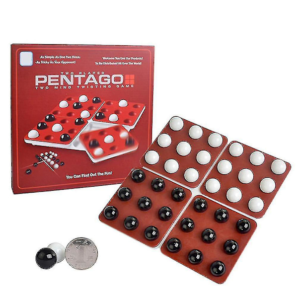 Pentago Brädspel Familjespel Bar Tävlings Spel Schack Barn Klassiskt Spel Intellektuell Utveckling Leksak db