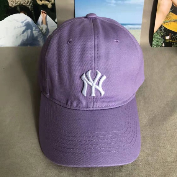 Mlb Cap Baseball New York Yankees Cap Casual aurinkosuoja aurinkohattu Puuvillahattu Kannettava Täysin sopiva violetti