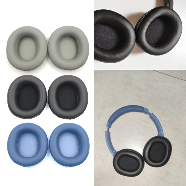 1 par øreputer hodetelefonputetrekk for Ath-sr30bt Ar5bt Ar5is øretelefoner {DB Blue