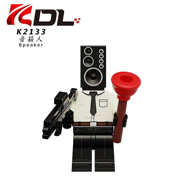 8 stk./sæt Skibidi Toilet Byggeklodser Minifigur Actionfigurer Legetøj Db