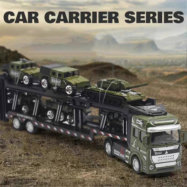 Armeija-autolelut Pojille Tankki Sotilasauto Ajoneuvo Mini-autolelut Lapsille Tytöille Pojille Leikkiin [DB] Army Green