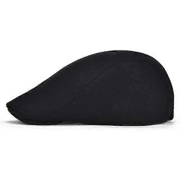 Herre Bomull Newsboy Caps Myk Passform Cabbie Hatt db