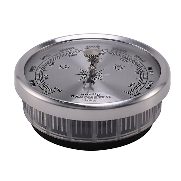 DB For Home Trykkmåler Metall Vegghengt Barometer Atmosfærisk Multifunksjons Termometer Hygrometer silver white