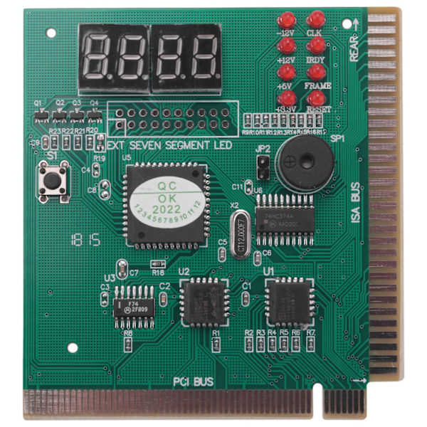 Pc Motherboard Diagnostic Card 4-cifret Pci/isa Post Code Analyzer [DB]