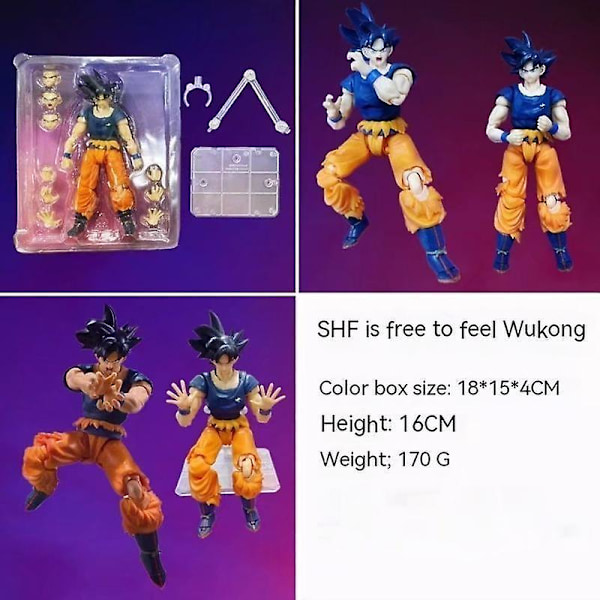 Shf Dragon Ball Super Anime Figurer 16cm Son Goku Ultra Instinct Actionfigur Gohan Vegeta Figurine Pvc Samleobjekter Gave Db A with box