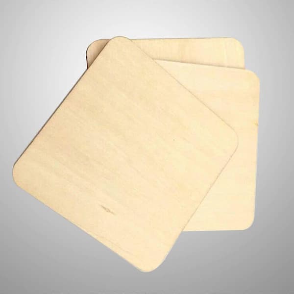 DIY Trekoppunderlag for kopper 50 stk. Solid Khaki Tre[DB]