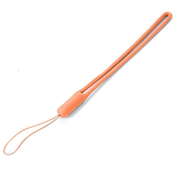 Kreativ praktisk elastisk silikon håndleddsrem Mobiltelefonsnor Jikaix Orange
