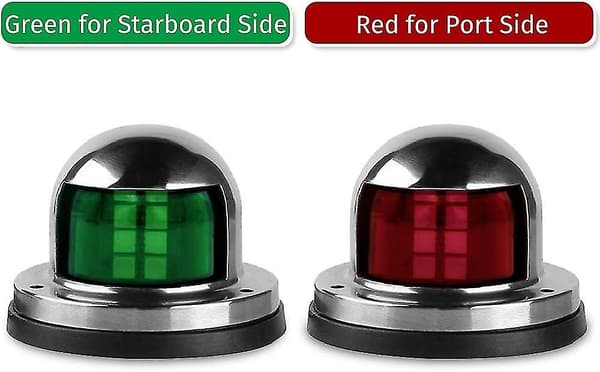 Pari Led-navigointivaloja, merenkulun navigointisignaalivalot [DB]