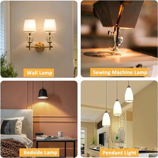 5W LED Symaskinslampa B15d, 12-24V, 300LM Varmvit 3000K, Ej Dimbar, B15 Bajonettlampa för Köksfläkt, Symaskin, [DB]