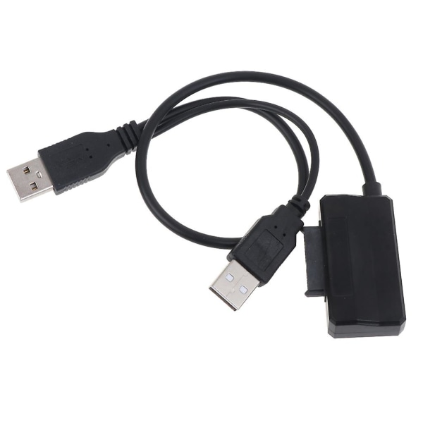 Usb 2.0 - 6+7 13-pin Slim-Sata -kaapeli ulkoisella Usb2.0 -virtalähteellä [DB]
