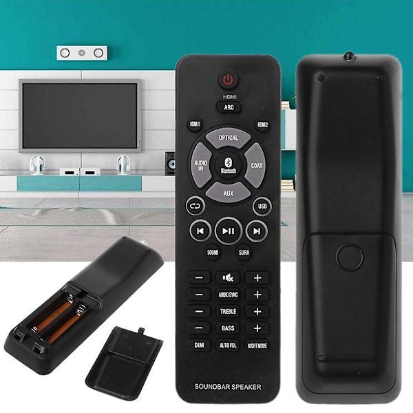Hjemme Fjernbetjening Bærbar Controller til OUNDBAR HTL1190B/05 HTL1190B/12 [Db] Black